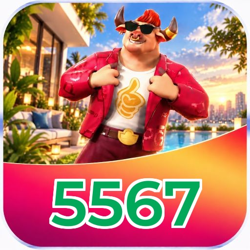 Interface da plataforma 5567 mostrando slots populares e bônus de boas-vindas